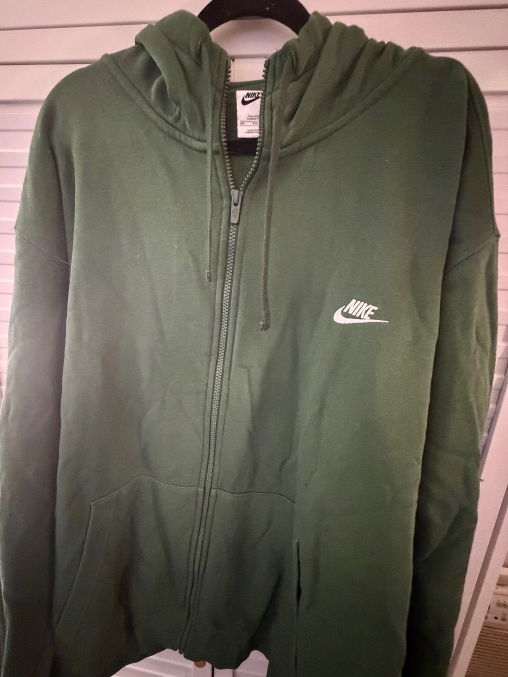 Nike Green Zip-Up Hoodie